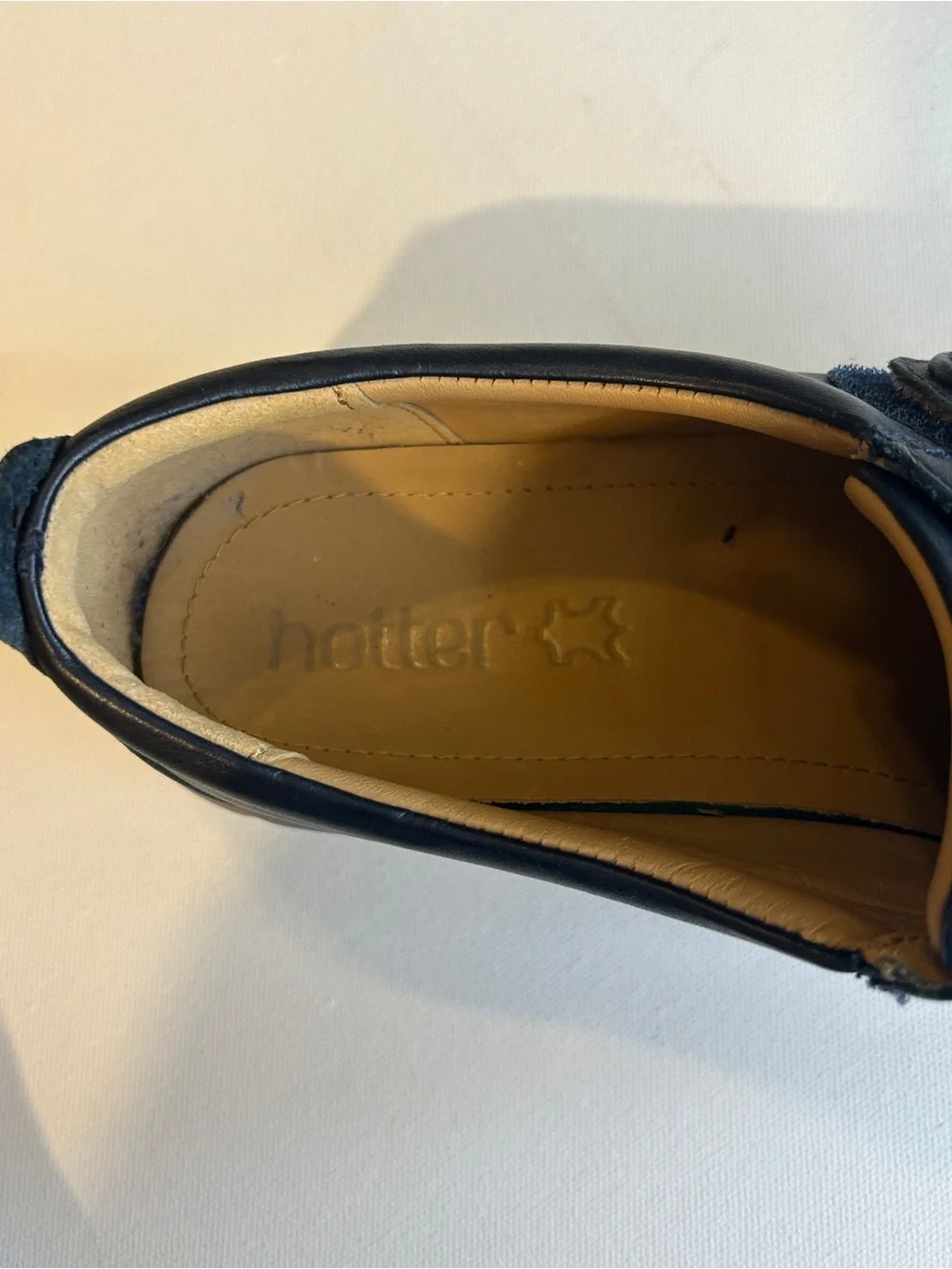 Hotter Sugar Navy Blue Leather Mary Jane Comfort Shoes Women’s US 9.5 EU 41.5‎